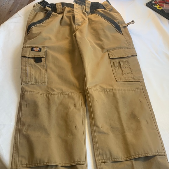 Dickies Other - Dickies Double Knee Work Pants Reinforced Utility Cargo Pockets Elastic Waist